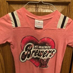 5th & Ocean Girls Milwaukee Brewers Tee